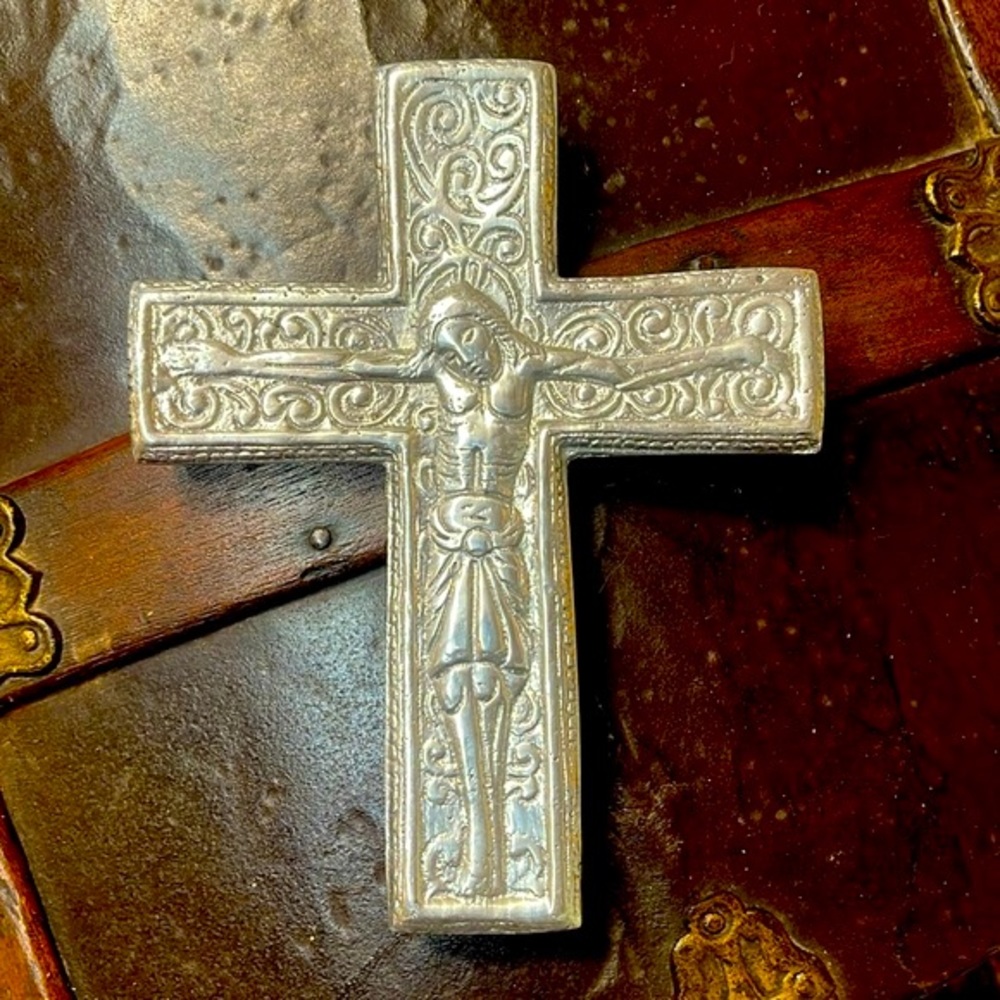 Pewter Cross made in Mexico